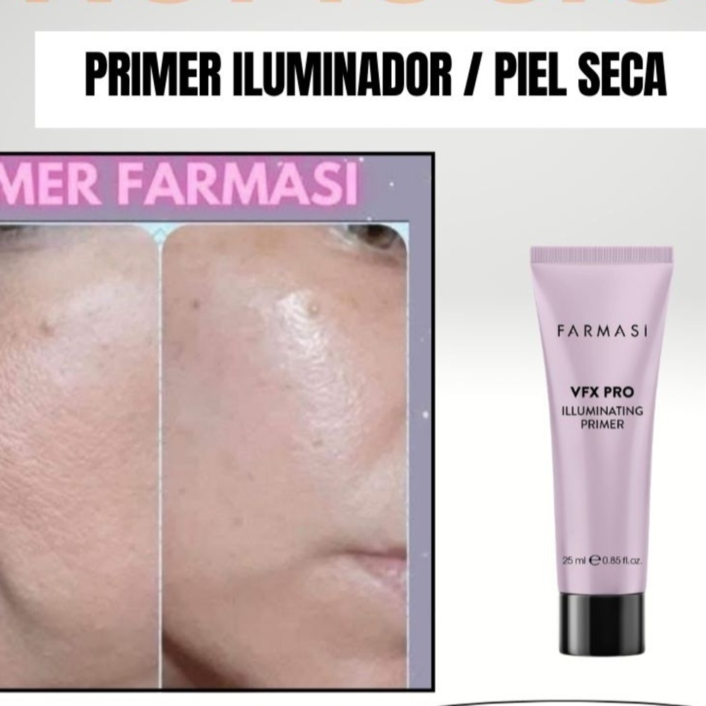 Farmasi VFX Pro Illuminating Primer - Light Pink Tube
